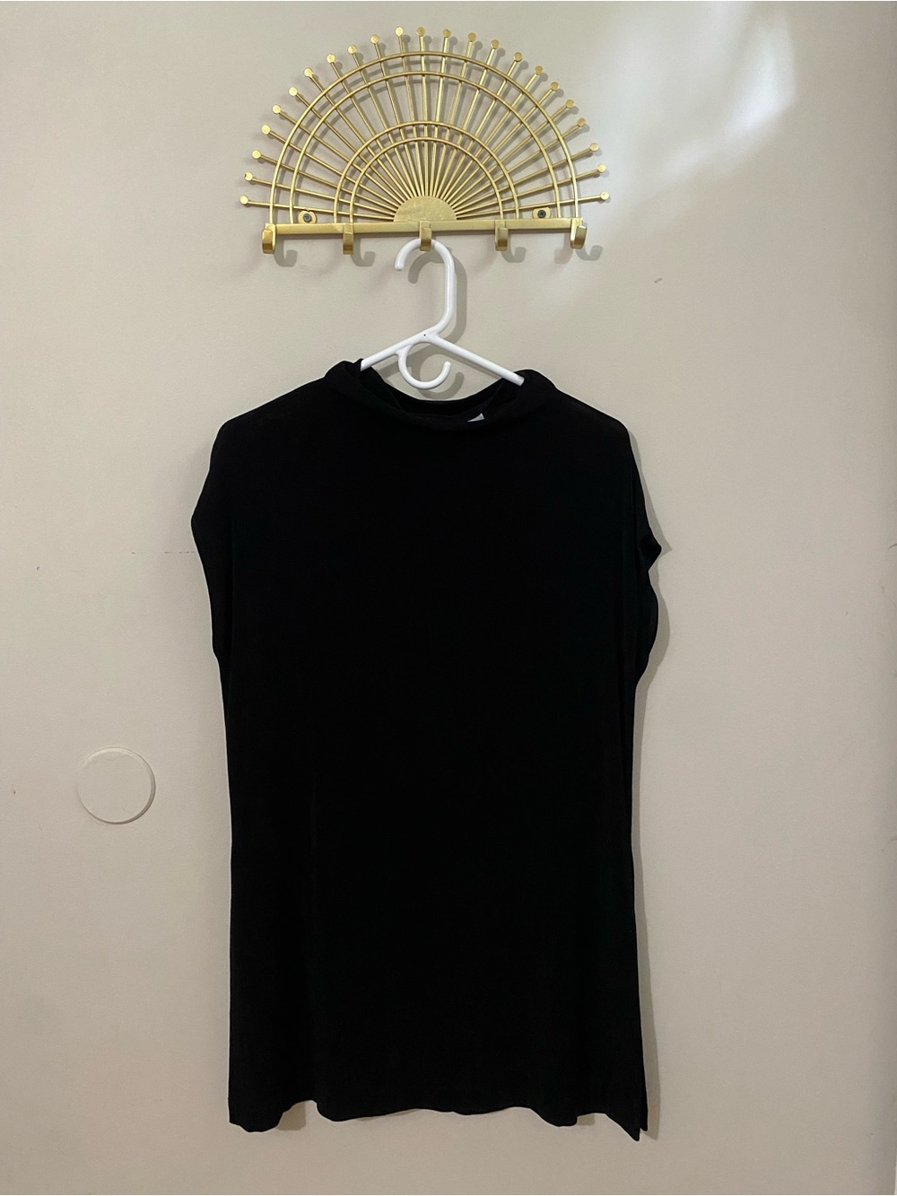 Chico's Black Sleeveless Mock Neck Top